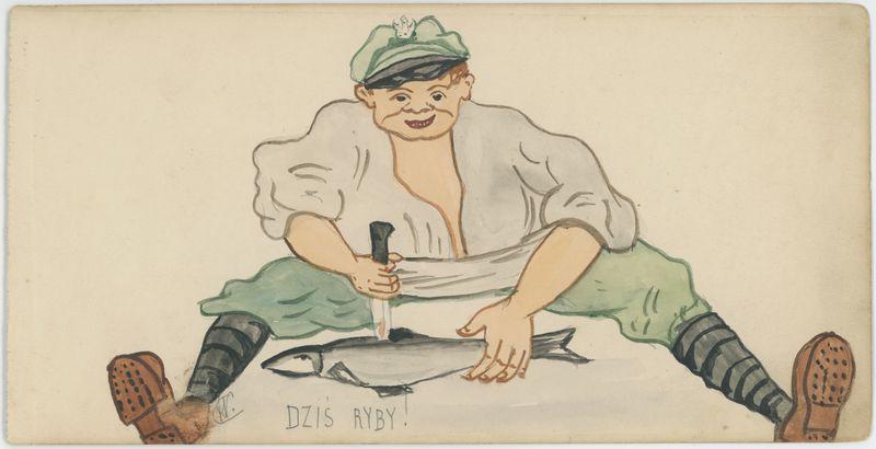 Album rysunkowy z obozu jenieckiego w Szczypiornie