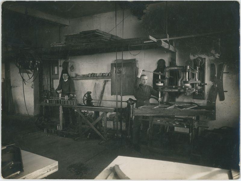 Warsztaty zakładowe w fabryce Aleksandra Fibigera