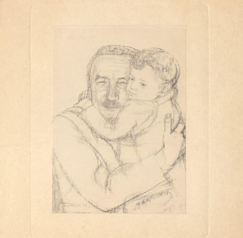 Portret Bolesława Bieruta z dzieckiem