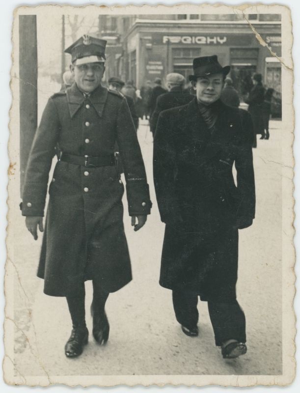 Antoni Zieliński (po lewej) w Kaliszu