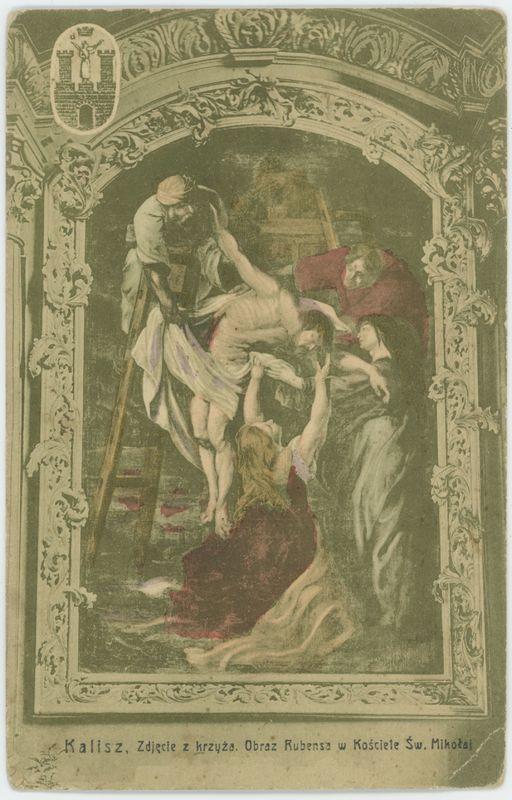 Zdjęcie z krzyża. Obraz Rubensa w Kościele Św. Mikołaja, Kalisz