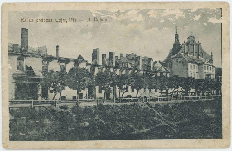 Kalisz podczas wojny 1914 - ulica Rybna