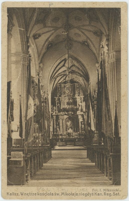 Wnętrze kościoła św. Mikołaja, Niegdyś Kan. Reg Sat, Kalisz 