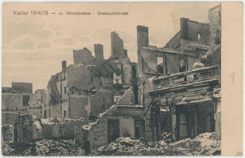 Kalisz 1914/15 - ul. Wrocławska - Breslauerstraße