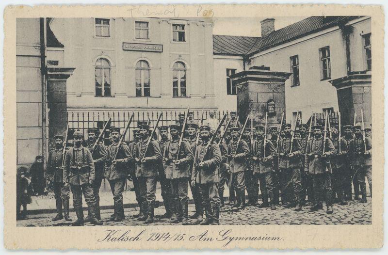 Kalisch 1914/15. Am Gymnasium