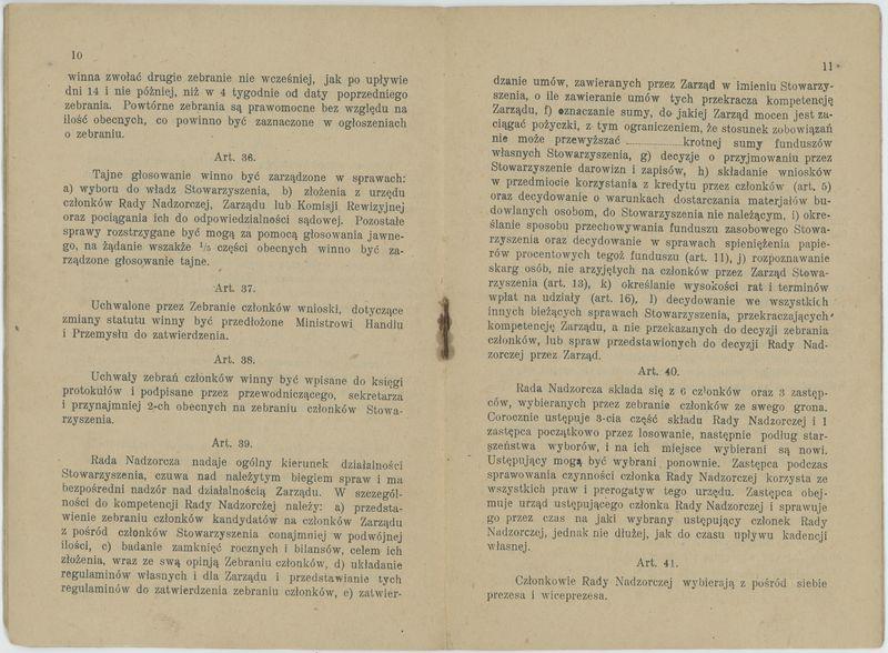 Statut Stowarzyszenia Budowlanego w Kaliszu