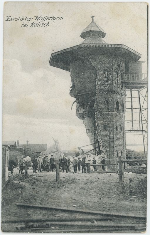 Zerstörter Wasserturm bei Kalisch