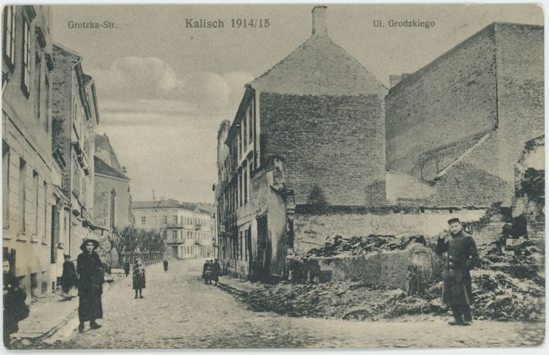 Grotzka - Str, Ulica Grodzkiego, Kalisch 1914/15