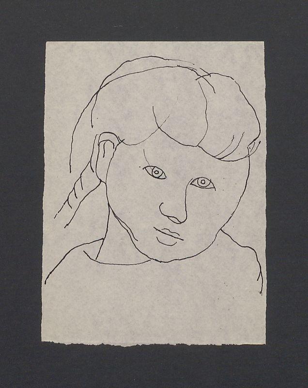 Szkic portretu dziewczynki