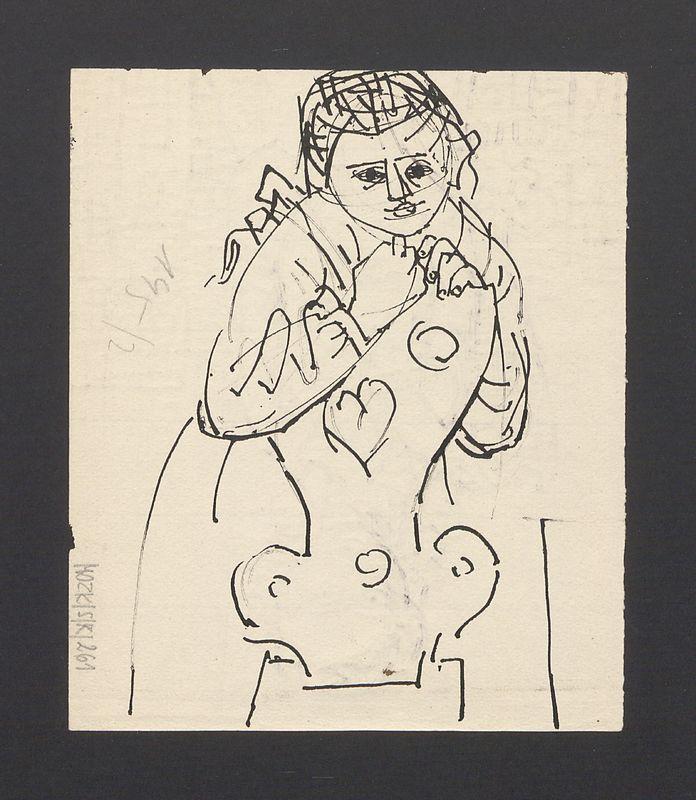 Dziewczynka; dziewczynka z krzesłem