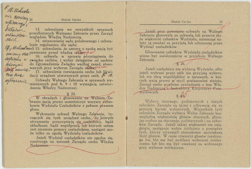 Statut Korporacji Młynarzy w Koźminku