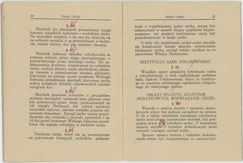 Statut Korporacji Młynarzy w Koźminku