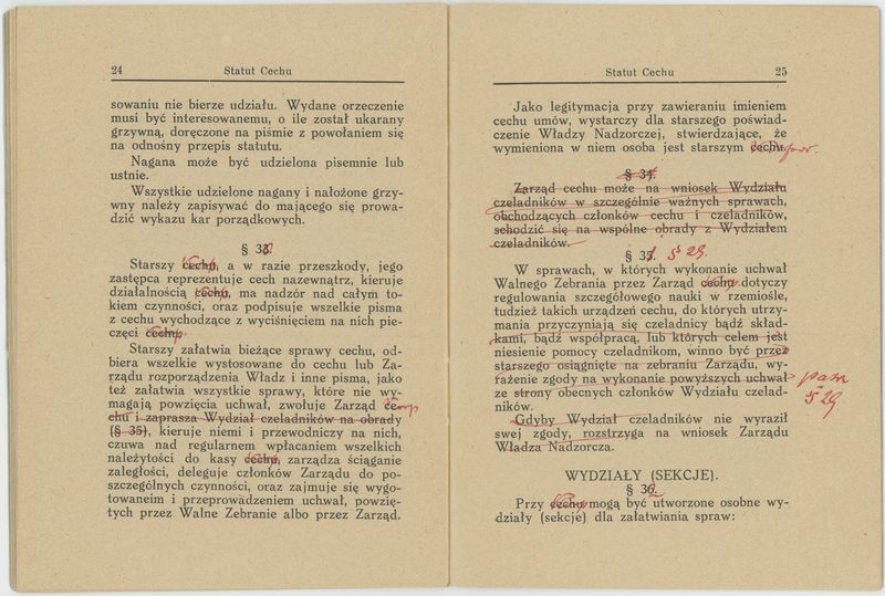 Statut Korporacji Młynarzy w Koźminku