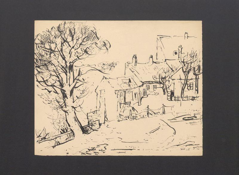 Pejzaż z miasteczkiem