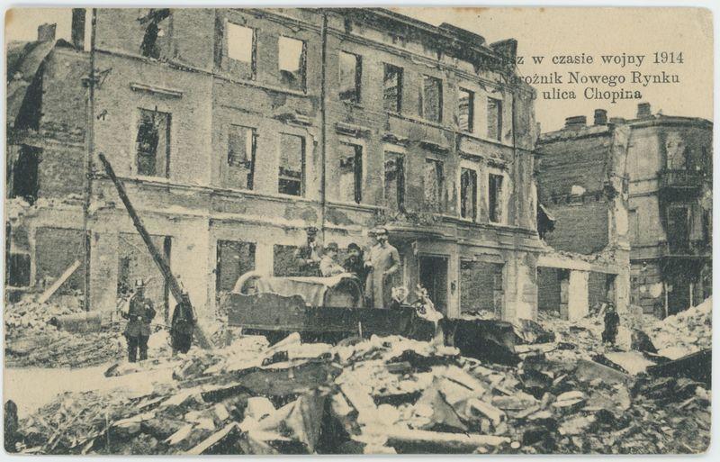 Narożnik Nowego Rynku i ulica Chopina, Kalisz w czasie wojny 1914
