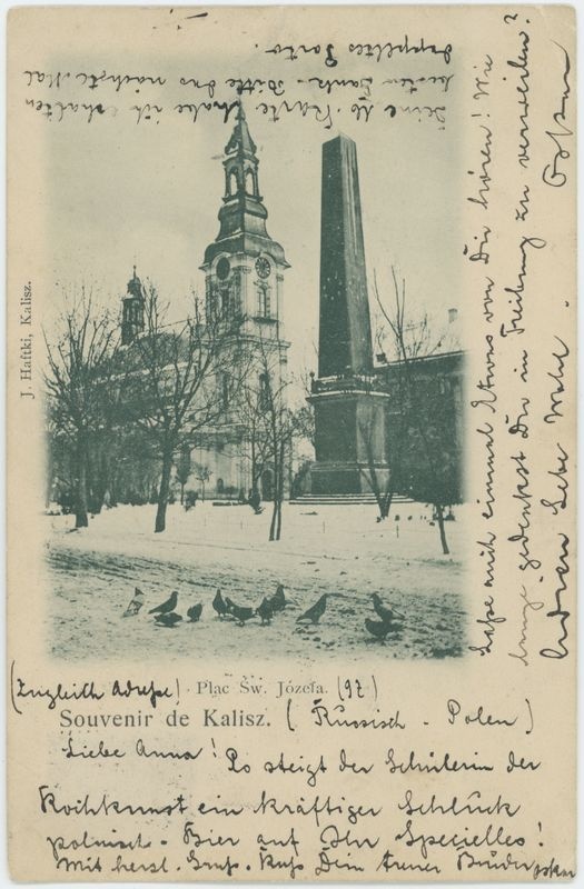 Souvenir de Kalisz. Plac św. Józefa