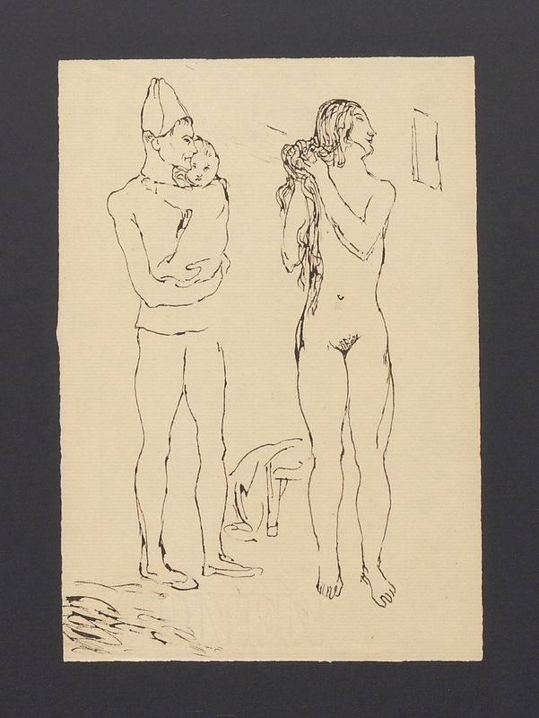 Klown z dzieckiem i kobieta