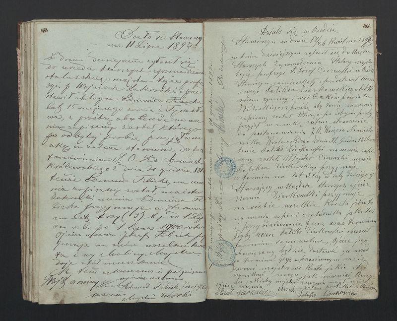 Książka protokołów Zgromadzenia Stolarskiego od 1841 r.