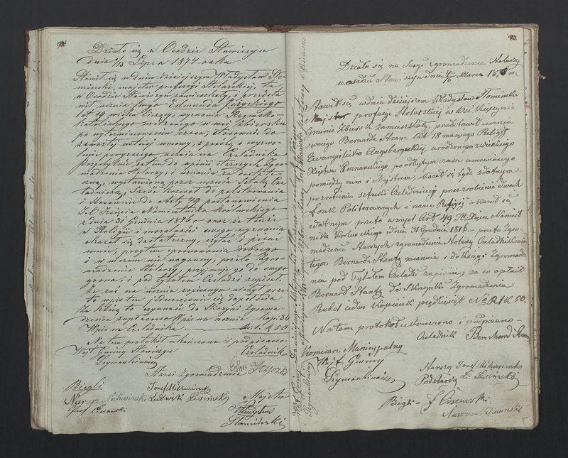 Książka protokołów Zgromadzenia Stolarskiego od 1841 r.