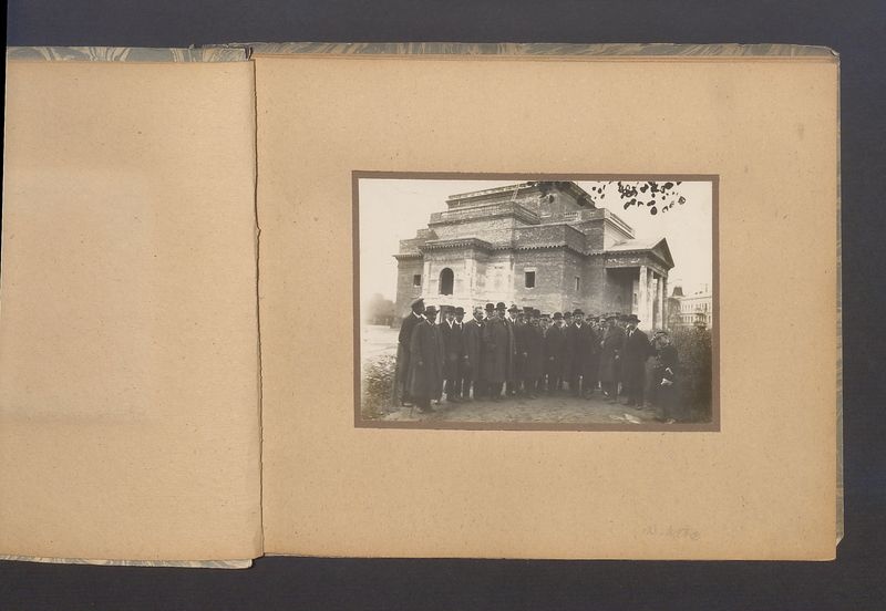 Album z uroczystości poświęcenia Kamienia węgielnego pod budowę ratusza w Kaliszu 17.10.1920