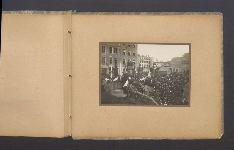 Album z uroczystości poświęcenia Kamienia węgielnego pod budowę ratusza w Kaliszu 17.10.1920