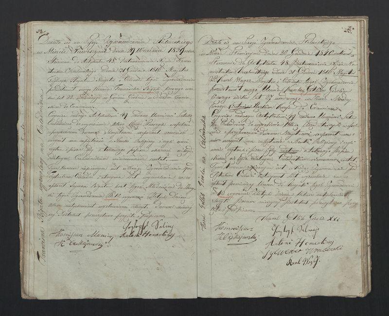 Książka protokołów Zgromadzenia Stolarskiego od 1841 r.