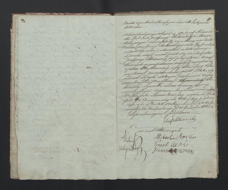 Książka protokołów Zgromadzenia Stolarskiego od 1841 r.