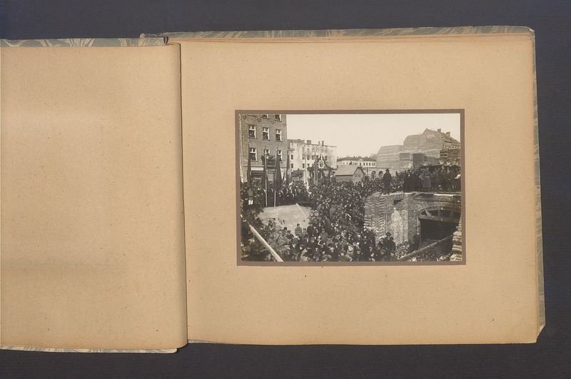 Album z uroczystości poświęcenia Kamienia węgielnego pod budowę ratusza w Kaliszu 17.10.1920