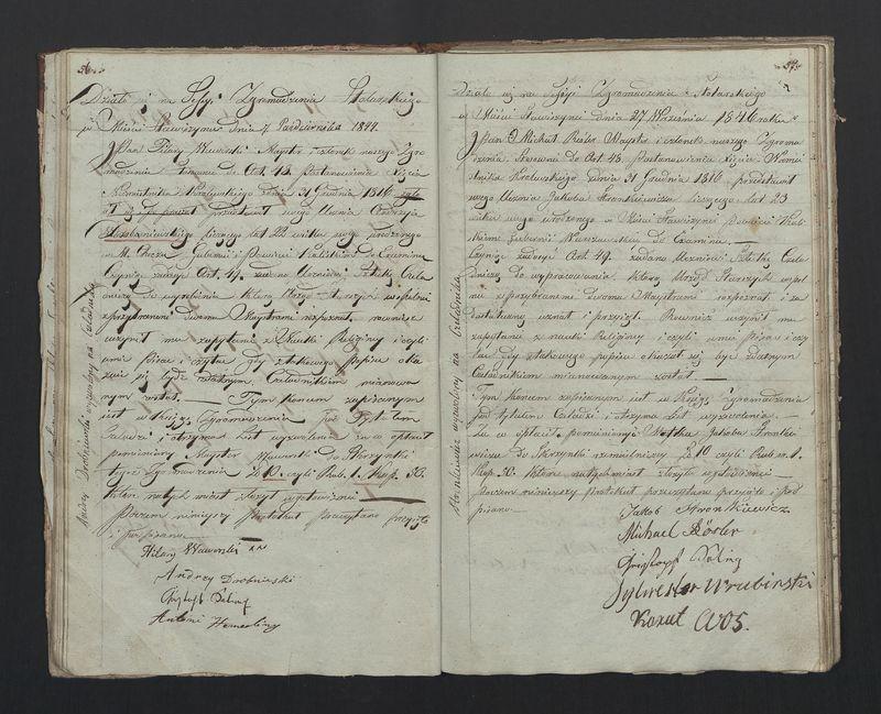 Książka protokołów Zgromadzenia Stolarskiego od 1841 r.