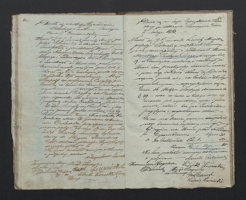 Książka protokołów Zgromadzenia Stolarskiego od 1841 r.