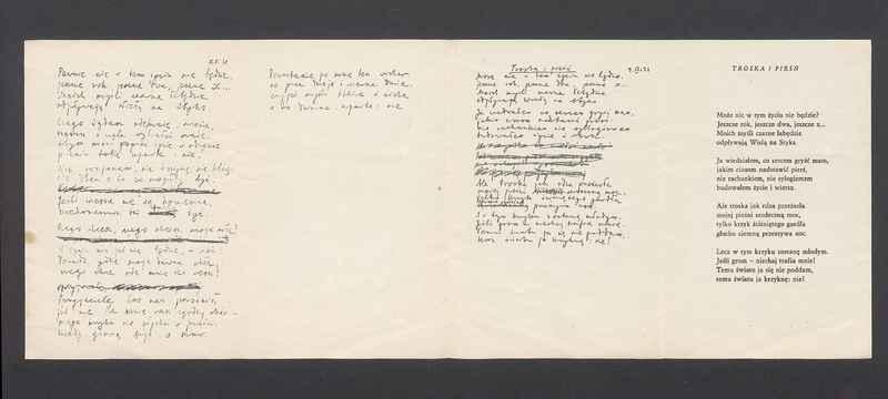 Zaproszenie na otwarcie muzeum Władysława Broniewskiego