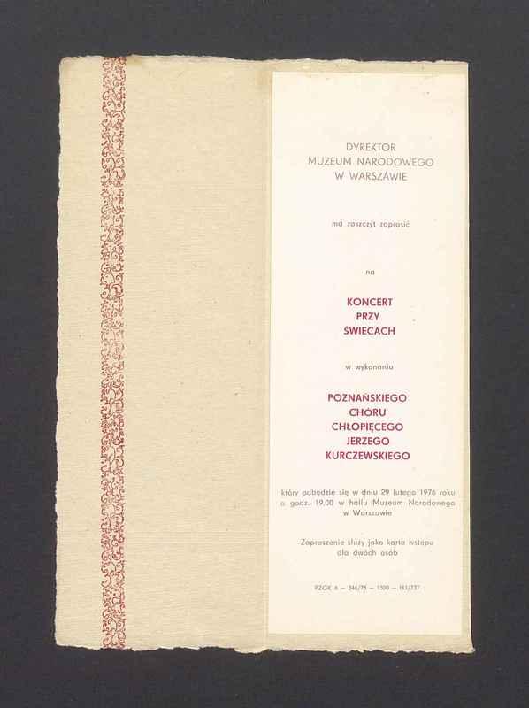 Zaproszenie na "Koncert przy świecach" w wykonaniu Poznańskiego Chóru Chłopięcego Jerzego Kurczewskiego