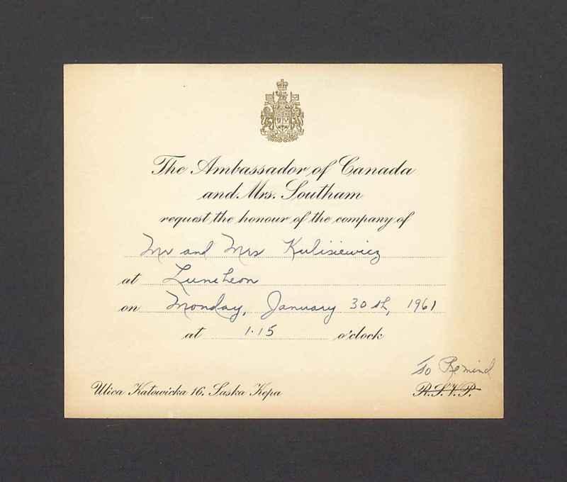 The Ambassador of Canada and Mrs. Southam