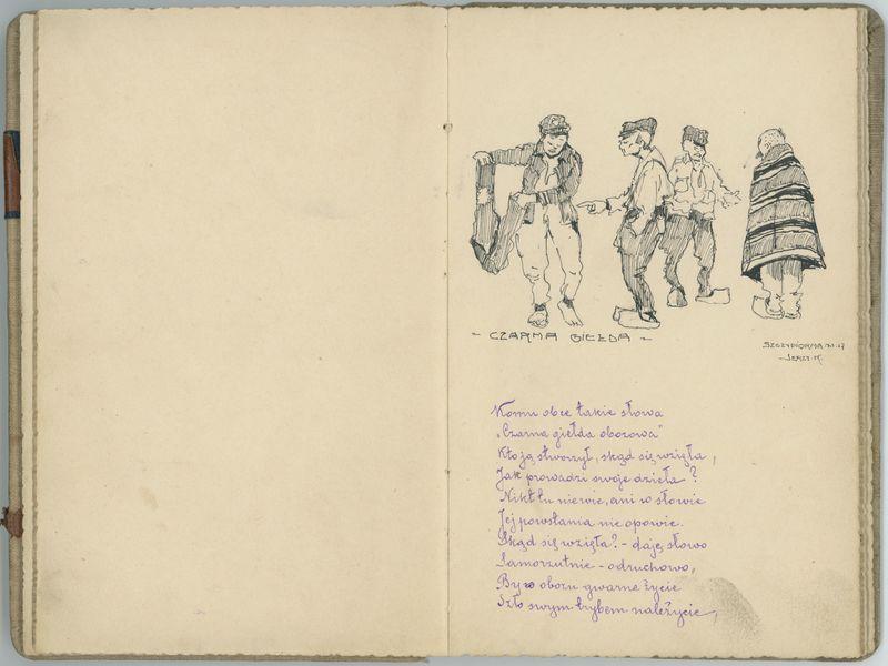 Pamiętnik spisany przez jeńców obozu internowania w Szczypiornie