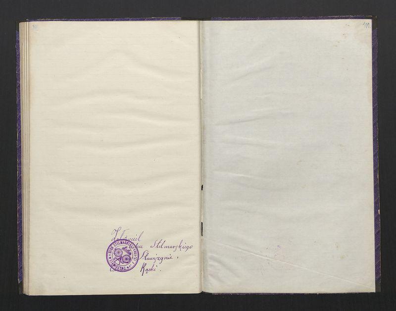 Księga wyzwolin mistrzów i czeladników cechu Stelmachowskiego w Stawiszynie