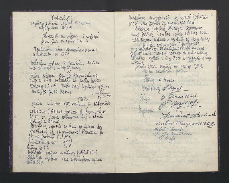 Księga protokołów ogólnego zebrania Cechu Stelmachowskiego w Stawiszynie