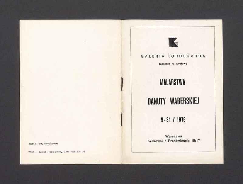 Zaproszenie na wystawę malarstwa Danuty Waberskiej