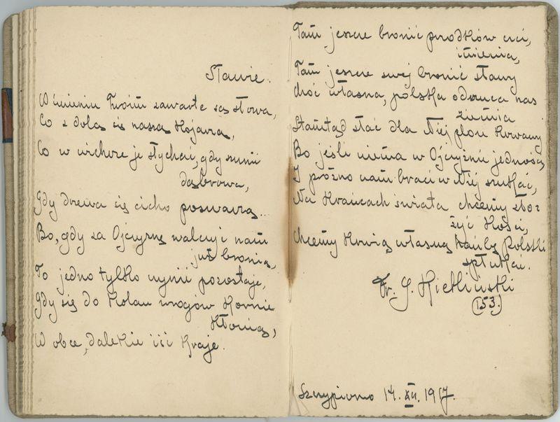 Pamiętnik spisany przez jeńców obozu internowania w Szczypiornie