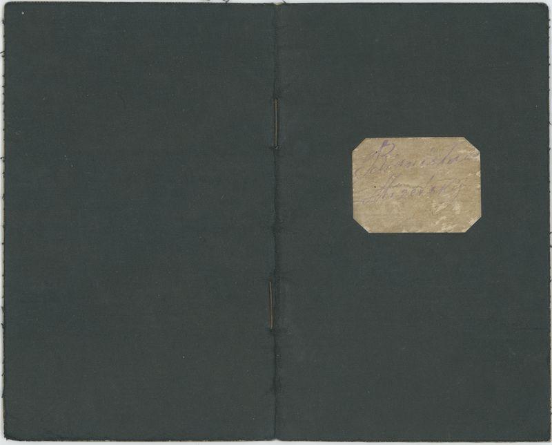 Książeczka składek cechu kowalskiego