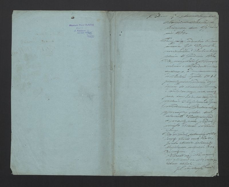 Dokument Cechu Bednarskiego ze Stawiszyna