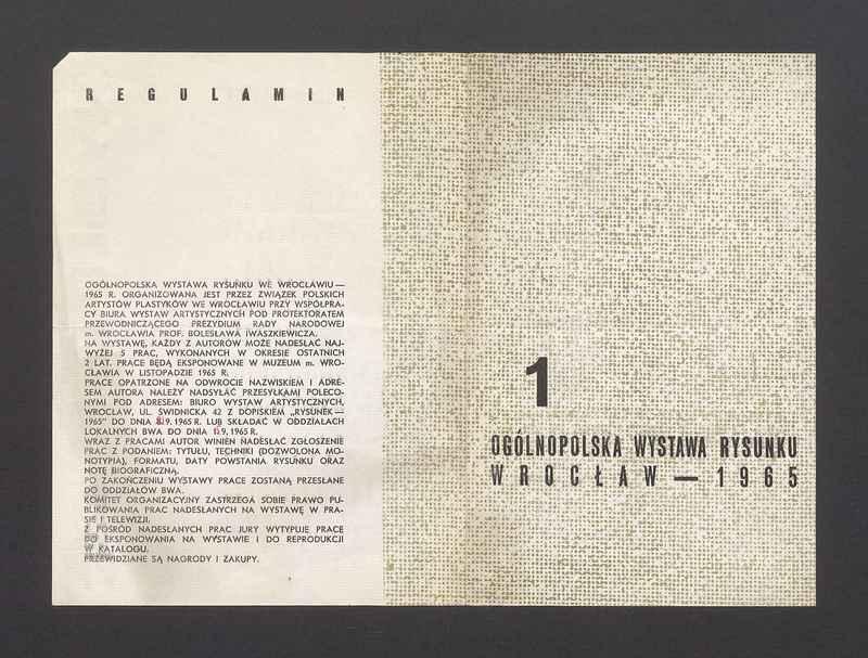 Zaproszenie do wzięcia udziału w I Ogólnopolskiej Wystawie Rysunku