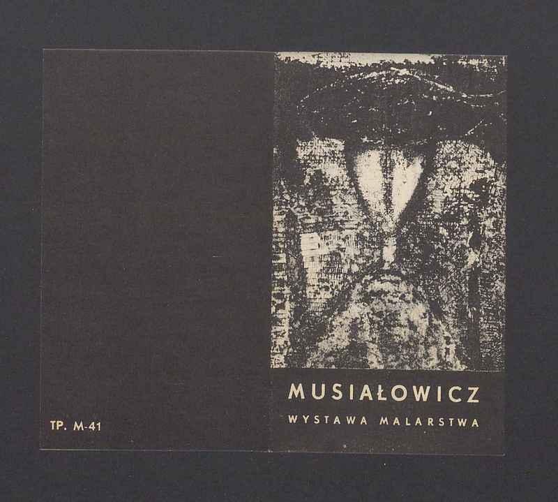 Zaproszenie na otwarcie wystawy malarstwa Musiałowicz