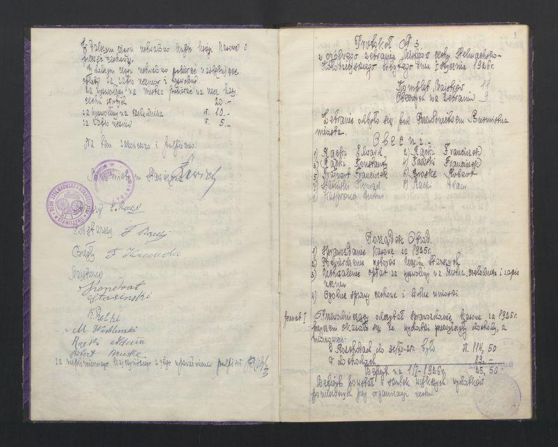 Księga protokołów ogólnego zebrania Cechu Stelmachowskiego w Stawiszynie