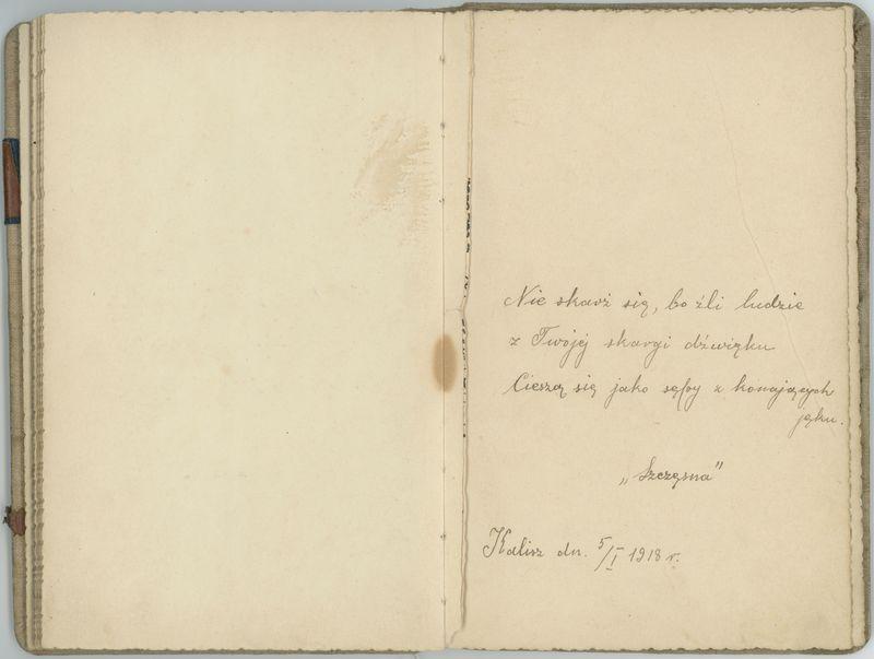 Pamiętnik spisany przez jeńców obozu internowania w Szczypiornie