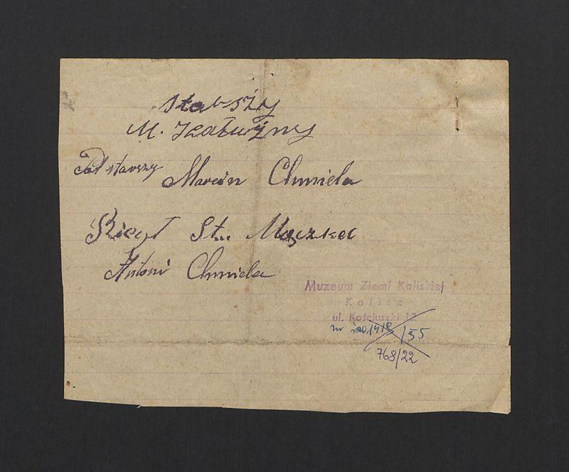 Rachunek dla cechu bednarskiego