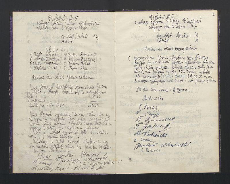 Księga protokołów ogólnego zebrania Cechu Stelmachowskiego w Stawiszynie