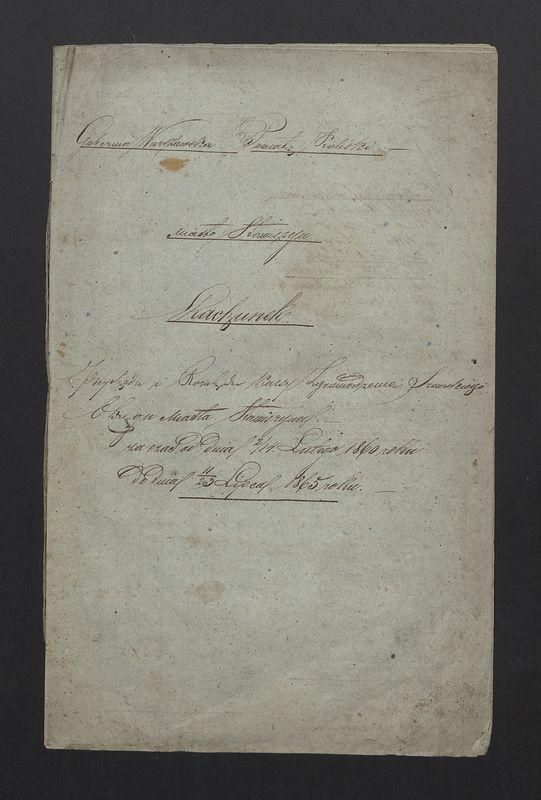 Rachunek Przychodu i Rozchodu roczny Zgromadzenia Szewskiego Okręgu Miasta Stawiszyn