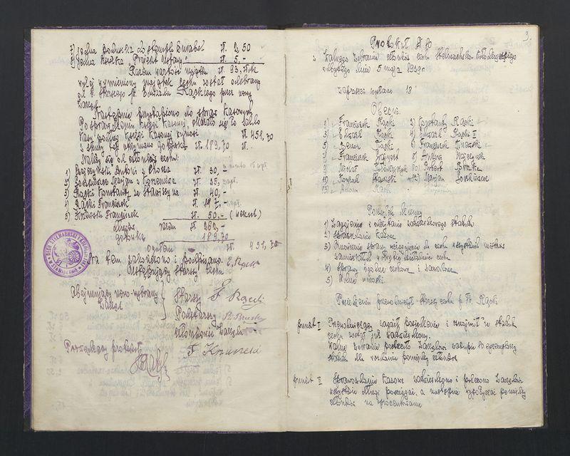 Księga protokołów ogólnego zebrania Cechu Stelmachowskiego w Stawiszynie