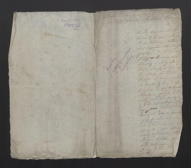 Protokół przyjęcia w grono majstrów Zgromadzenia Bednarskiego w Stawiszynie