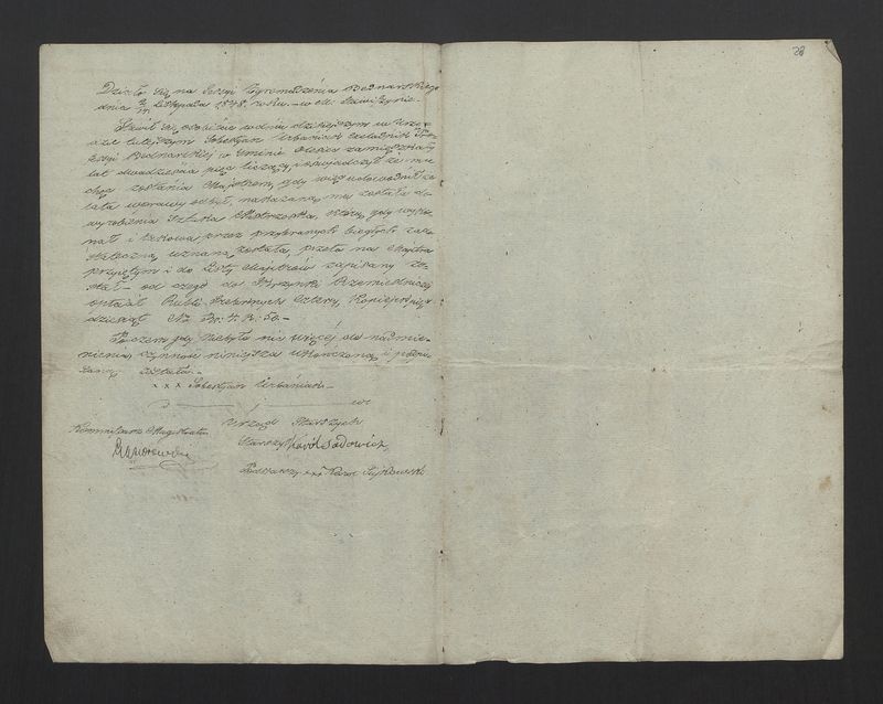 Protokół o przyjęcie w grono majstrów Cechu Bednarskiego w Stawiszynie